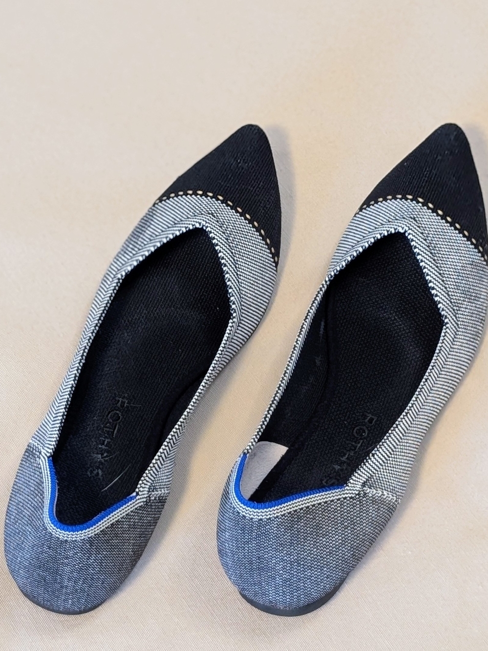 Rothy’s the Point | Grey Mist Captoe | 10.5